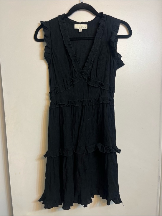 Pinch Dresses & Skirts - Pinch Black Ruffle Tiered Mini Dress